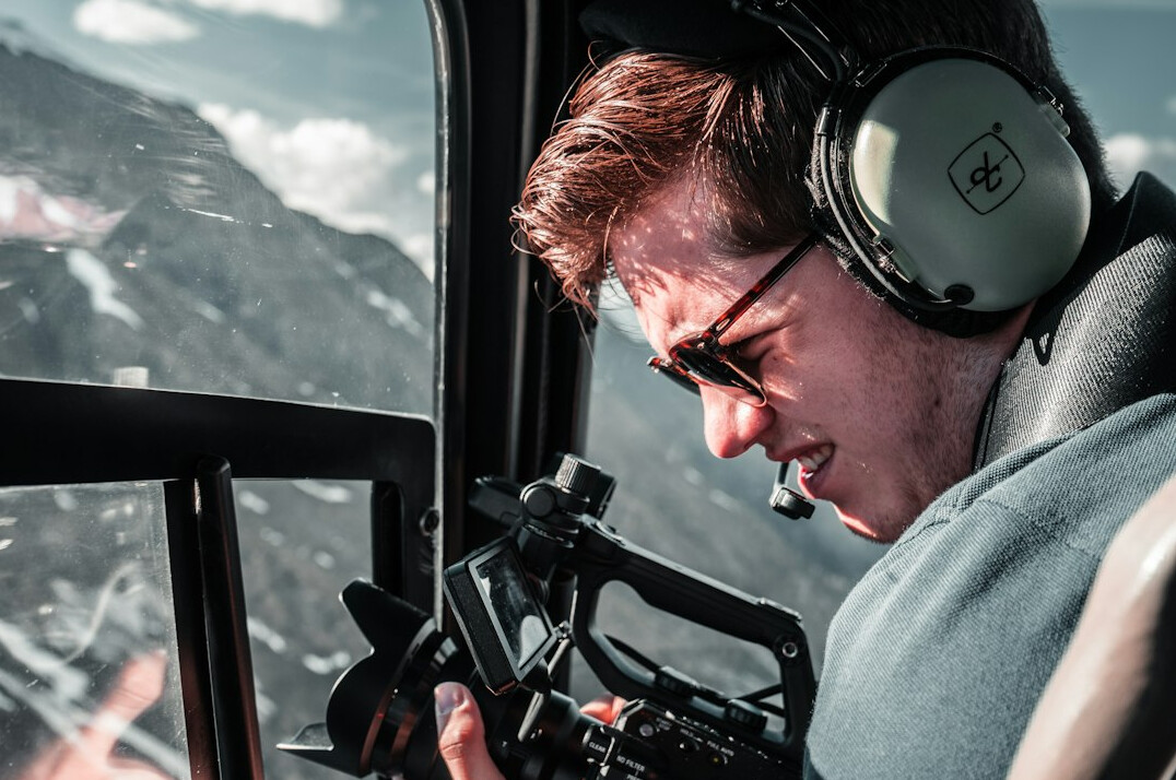 Course graduate working as a vision mixer operator